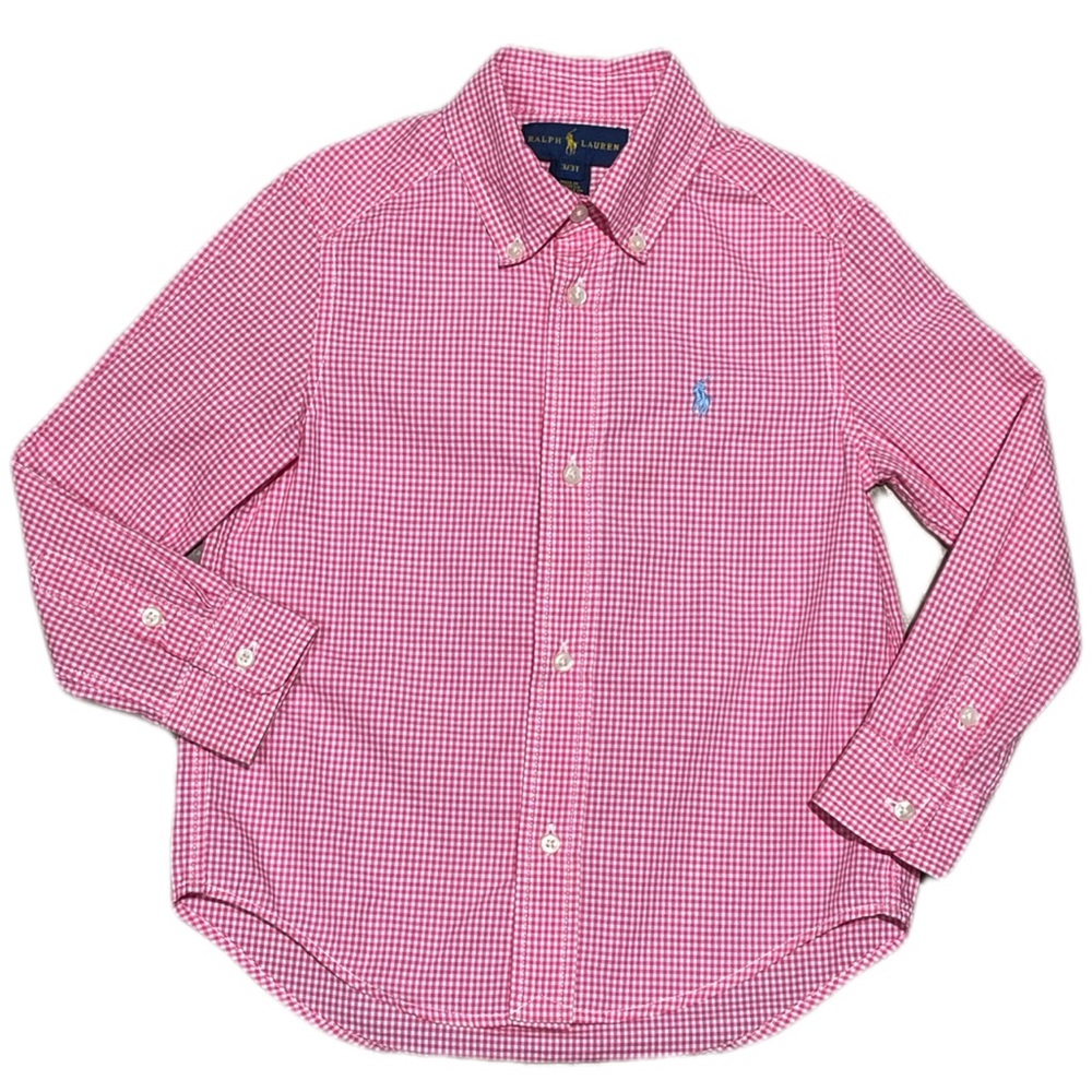 Ralph Lauren Boys Long Sleeve Gingham Shirt